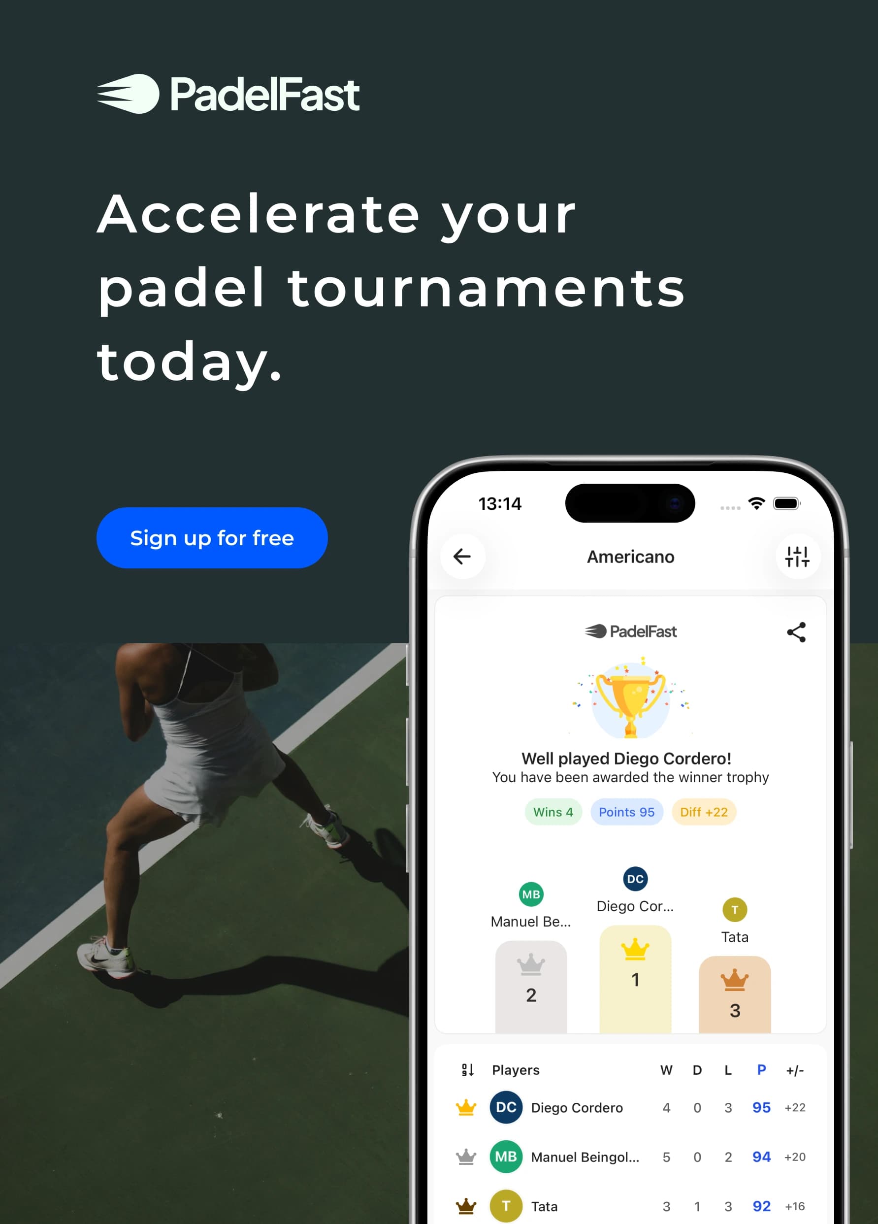 Download PadelFast app